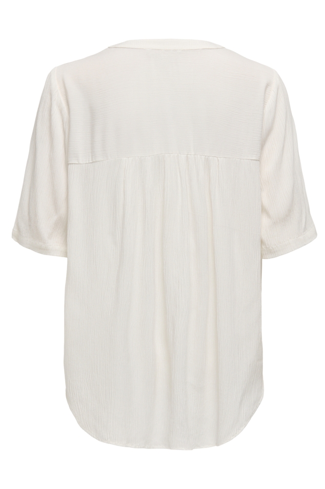 ONLJETTE LIFE 2/4 TOP WVN NOOS 15348612 Cloud Dancer
